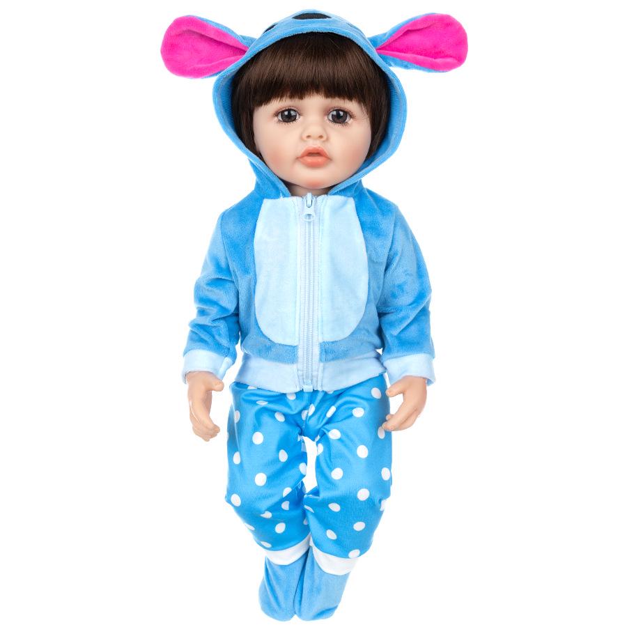 22-Inch Reborn Doll Clothes - Animal Cartoon Series Baby Soft Glue Outfit (55CM)