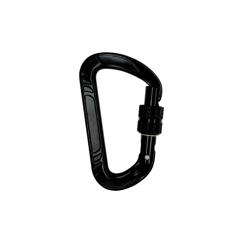 Small Branded Galvanized Aluminum Alloy Carabiner-Safety Screw Lock Snap Clip Heavy Duty for Industry Outdoor Use Dog Leash