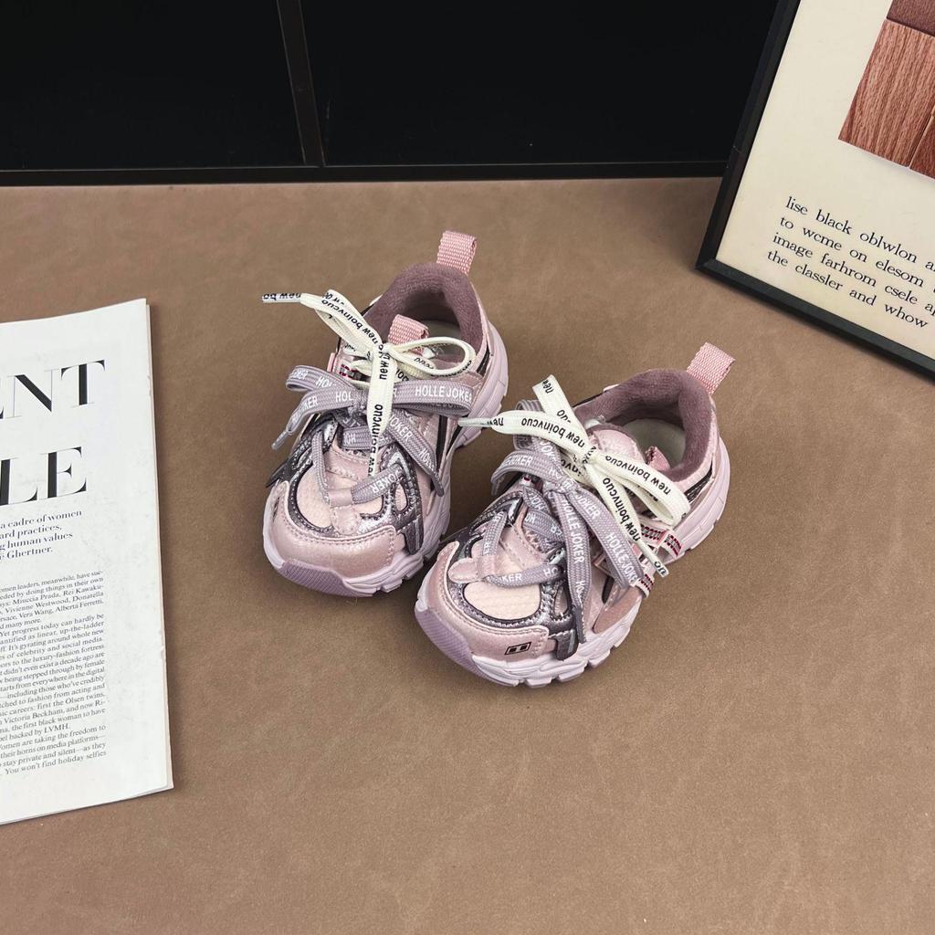 Winter 2025 Unisex Kids' Lightweight Velvet Running Shoes - Fashionable, Non-Slip, Versatile Casual Sports Footwear