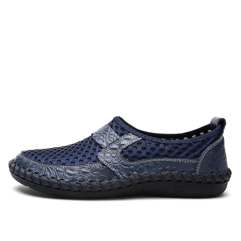Atmungsaktive Mesh-Schwimmschuhe Sommer Große Herrenschuhe Outdoor Rutschfeste Strandschuhe 38-50