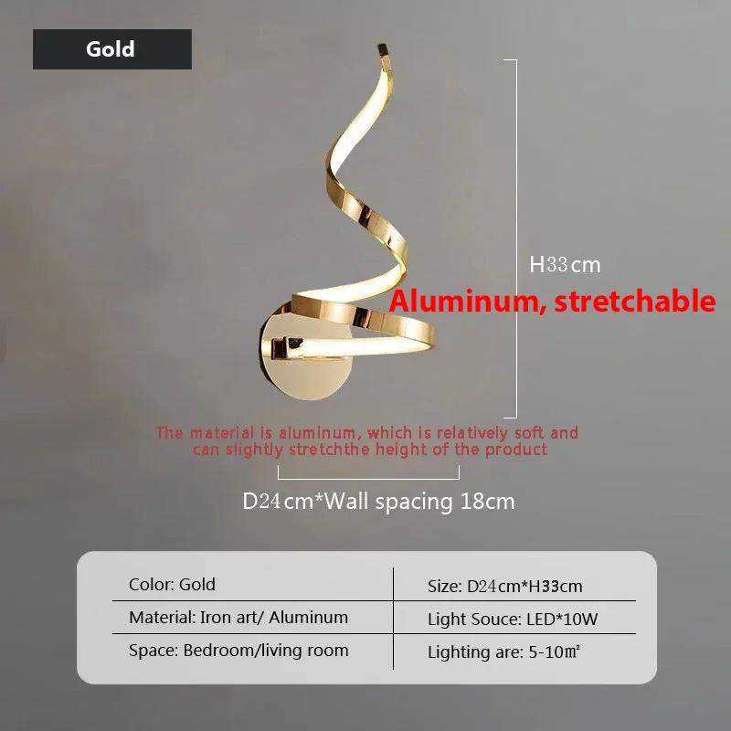 

Современный минималистский светодиодный настенный светильник, домашний декор, настенное бра для гостиной, спальни, прикроватные люстры, украшение для фона Naturalwhite