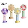 Compact Travel Fan Portable Handheld Mini Fan, 3 Speed USB Rechargeable Personal with Essential Detachable Stand, Quiet Cooling for Office,