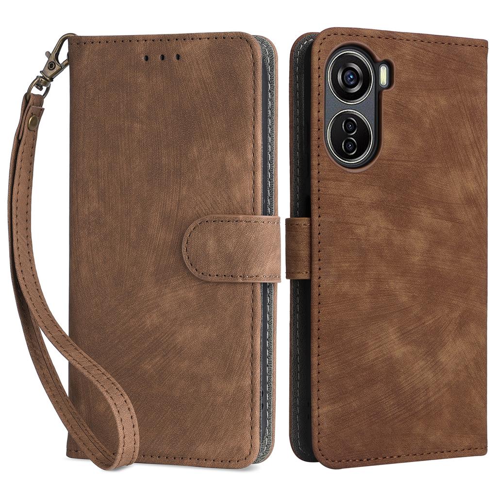 For ZTE Blade V41 Vita 5G/Axon 40 Lite/Blade V40 Design/V50 Design 5G/nubia Neo 5G Leather Case Phone Cover RFID Blocking