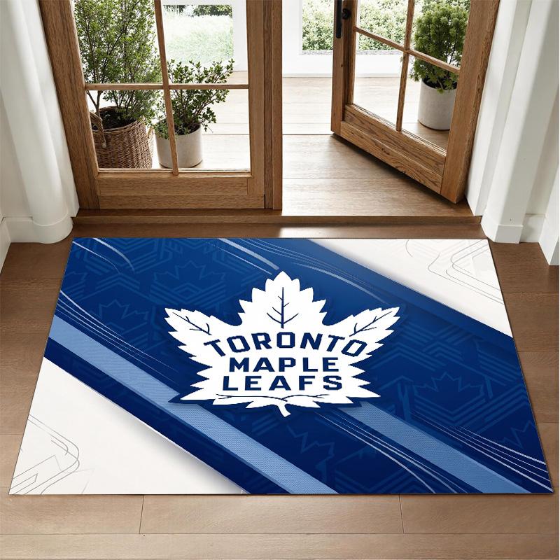 Toronto Maple Leafs Design Kristalfluweel Tapijt Zacht Decoratief Mat voor Slaapkamer Entree