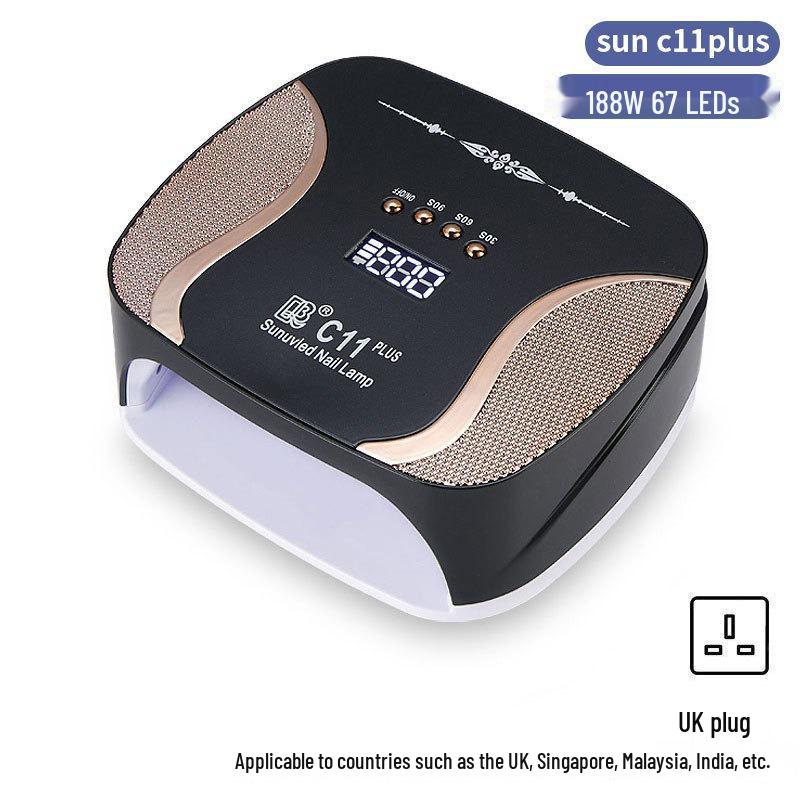 256W High Power UV/LED Dual Light Nail Curing Lamp