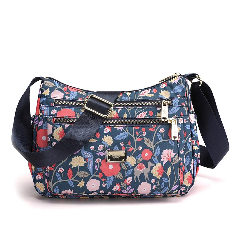 Fashion Flower Pattern Design Ladies Shoulder Bag New Women's Travel Bag High Quality Leather Women Messenger Bags Bolso Mujer CLE