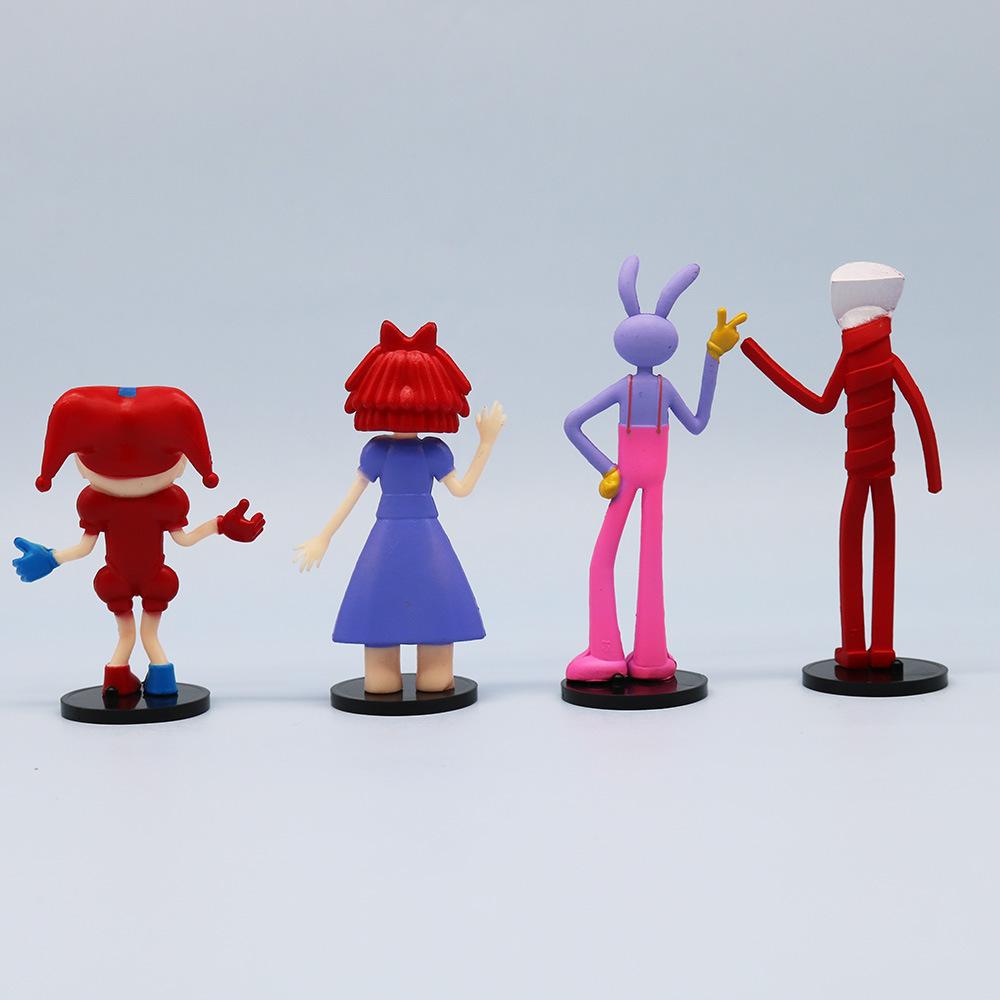 Cute The Amazing Digital Circus Figure Set 7Pcs 10.2cm Cartoon Character PVC Model Toys Desktop Decor Kids Gift Game Peripheral Collectible Statue