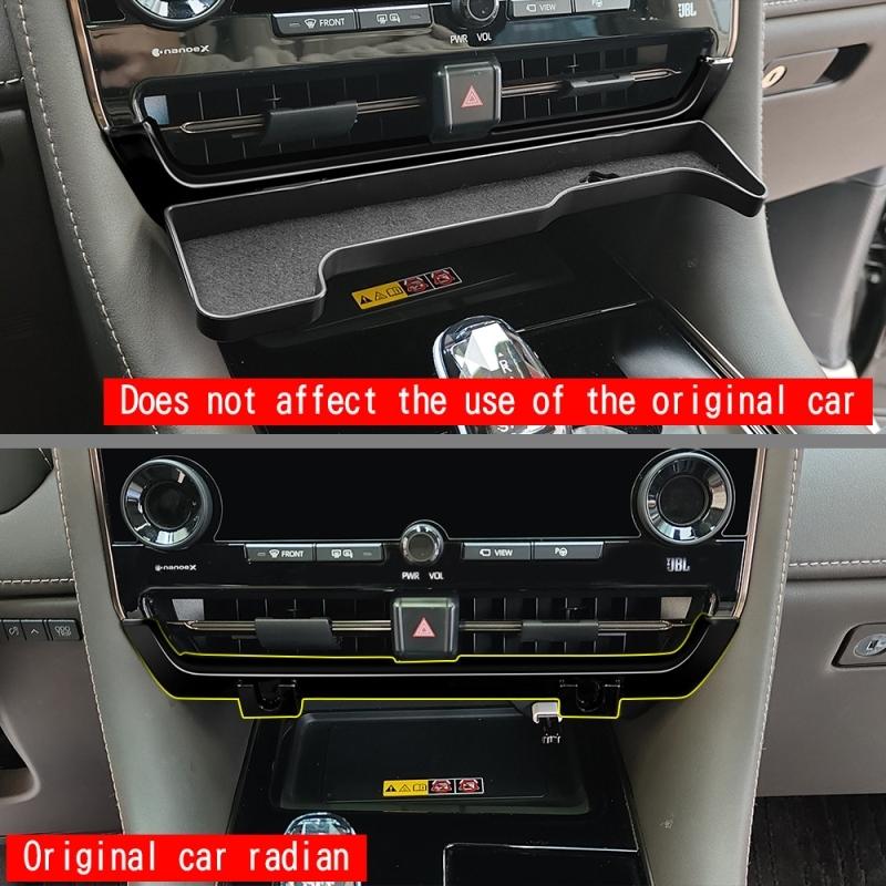 LHD RHD For Toyota Alphard Vellfire 40 Series  2024 ABS Central control air outlet tray pallet  card box phone holder  cover