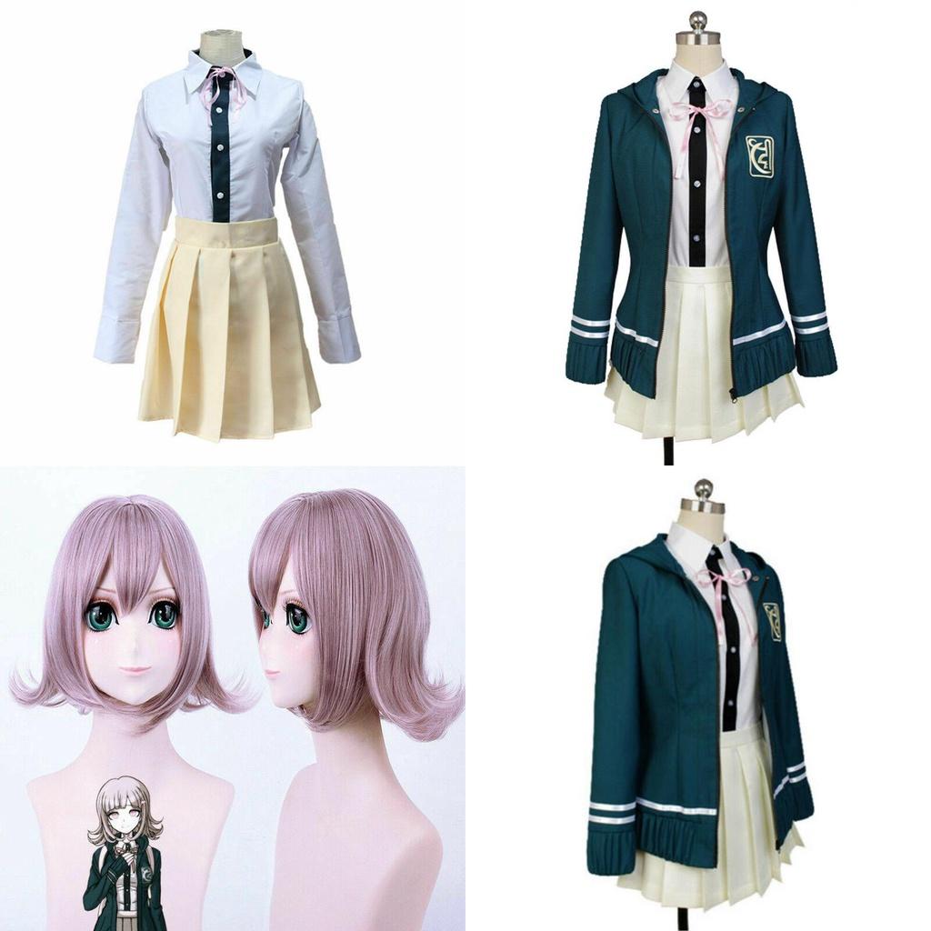 Konfor İçin Yumuşak Malzemeli Danganronpa Chiaki Nanami Cosplay Kostüm Üniforması