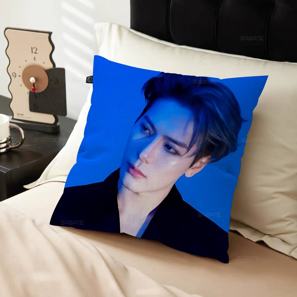 Chinese Star J-Jackson Wang Personalized Pillow Cover Kids Bedroom Wild Party Decor Pillowcase kid Birthday shower Gift