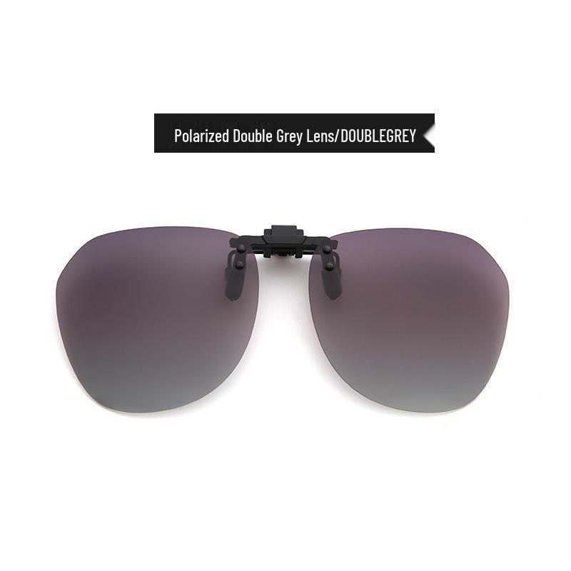 Polarized Flip-Up Clip-On Sunglasses for Men and Women with UV Protection Lenses for Nearsightedness