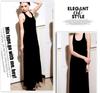 Women's Plus Size Spaghetti Strap Loose Modal Long Beach Dress