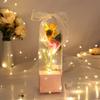 Popular Simulation Artificial Flower with Box Exquisite Fake Flower Gift Carnation Rose Bouquet Mother's Day