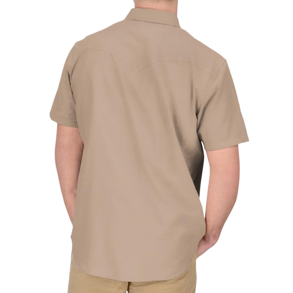 Pánské módní s klopou a krátkým rukávem ležérní top délky po ramena