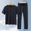 MONTAGUT Men's Short Sleeve T-Shirt & Drawstring Sports Pants Set