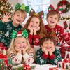 Elk Christmas Headbands Bowknot Cartoon Holiday Hairbands  Costume Party Accessories
