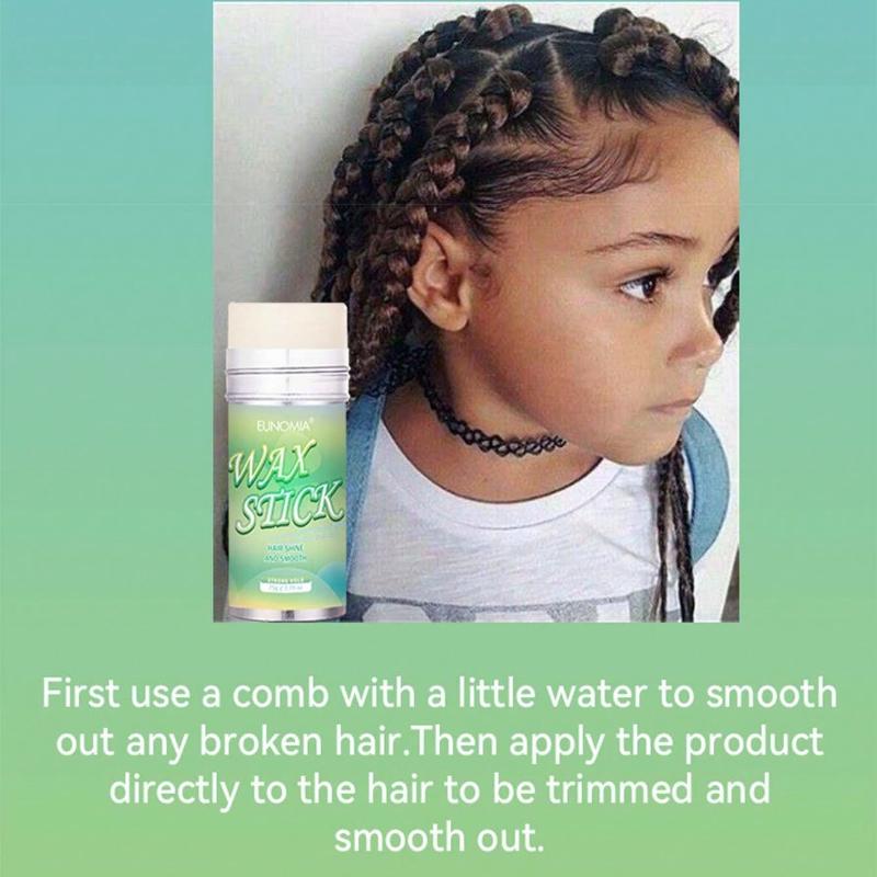 75g Broken Hair Artifact Hair Wax Stick Gel Cream Styling Hair Frizz Fixed Fluffy Children Men and Women Styling Wax