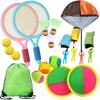 SALUDABLE Outdoor Play Kids Toys Badminton Parachute Catchball Park Storage Bag