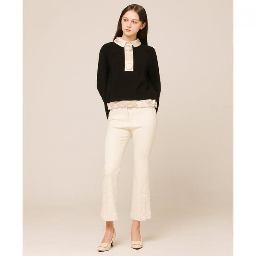 Son Jung Wan Bootcut Pants Button Hem Zsl6161031