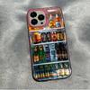 Refrigerator Design with Laser and Wine Bottle Pattern Phone Case For iPhone 17 16 15 14 13 12 11 Pro Max Plus Air XS X XR Cover