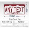 Personalized Colorado Metal Sign Wall Art Home Decor
