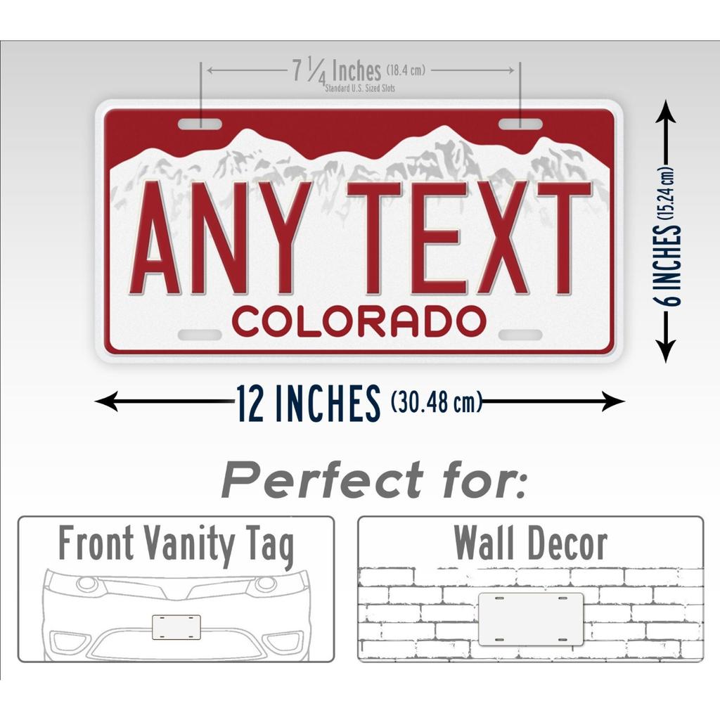 Personalized Colorado Metal Sign Wall Art Home Decor