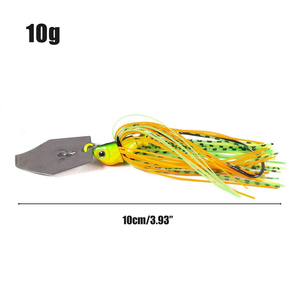 

6 шт. 10 см 11 г лопастные рыболовные приманки многоцветные рыболовные приманки для окуня форели судака