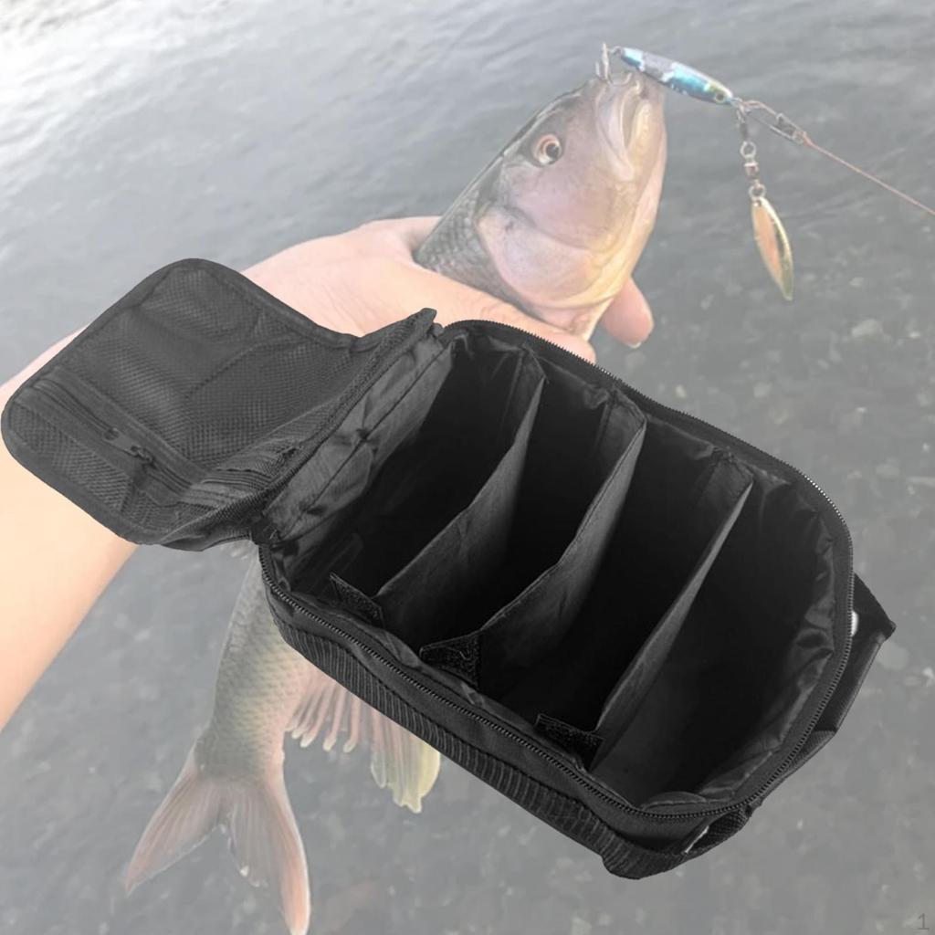 Fishing Reel Storage Bag Customizable Dividers Handheld Portable Multipurpose Case