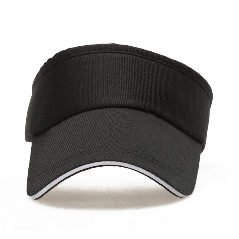 Empty Top Visor Cap Women Sunscreen Hats Man Cotton Cap Adjustable For Running Tennis Golf Unisex