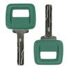 4PCS 11039228 Ignition Keys Compatible With Vol-Vo Loaders And Articulating Haul Trucks A20C A25C A30C A35C A40 DA25D DA30D A35D A40D Green
