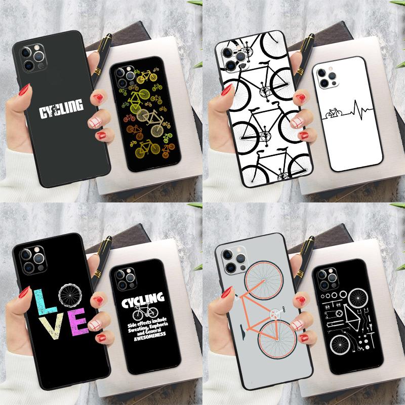 Fahrrad Radfahren Zyklus Lustige Handyhülle Für iPhone 16 Pro 11 12 13 14 15 Pro Max Mini XS X XR 7 8 16 Plus Hülle Coque