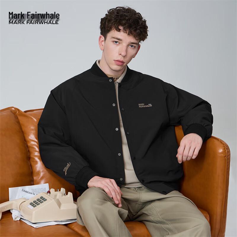 

Mark Fairwhale Men s Padded Baseball Collar Jacket 2XL