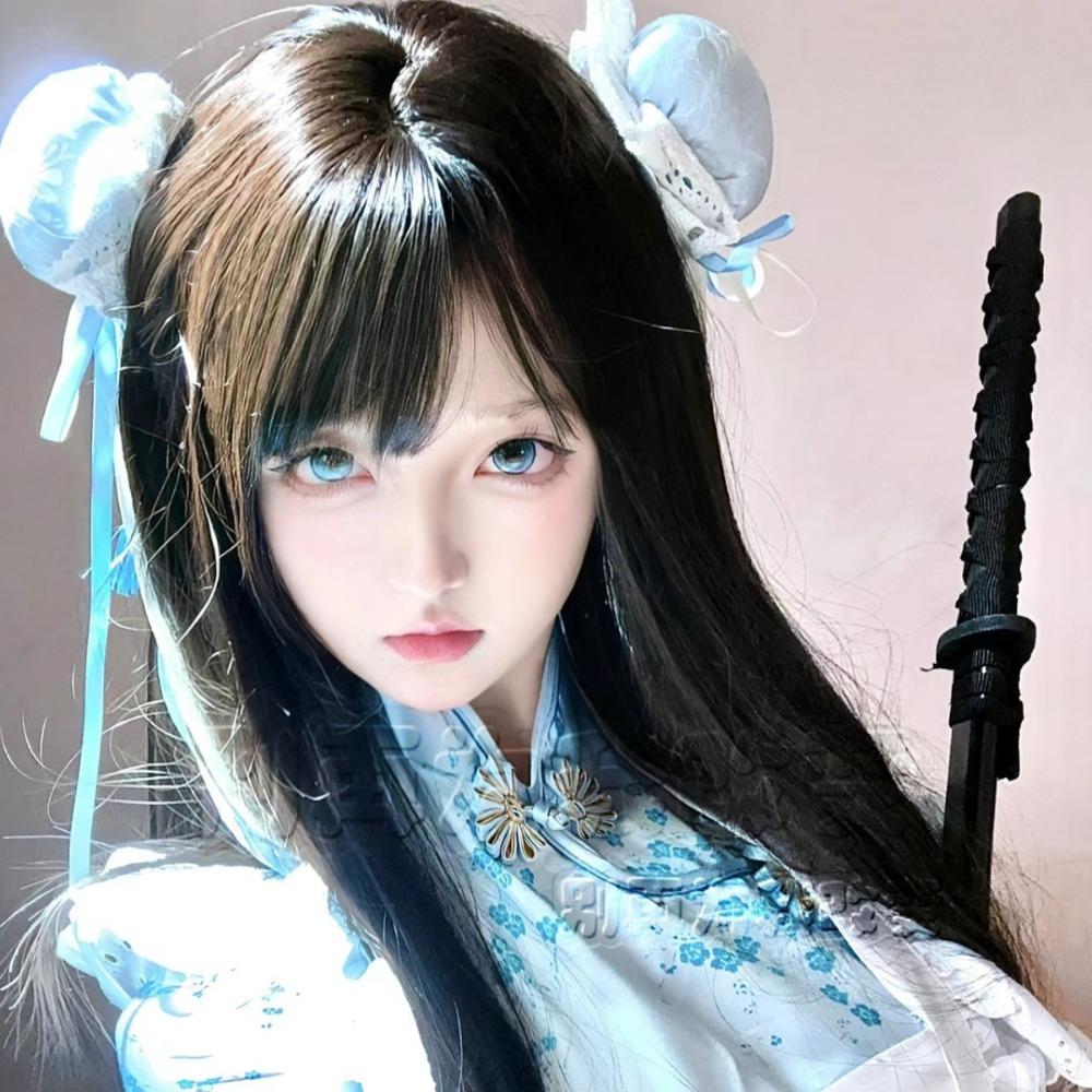 Women's Harajuku Steampunk Headwear Edge Clip Accessories Girls Chinese Style Bun Headpiece Tassel Lolita Y2K Gothic Hairpins