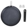 Round Shape Nonstick Crepe Pan Aluminum Alloy Flat Skillet Pan  Pancake Egg Pizza Tortilla