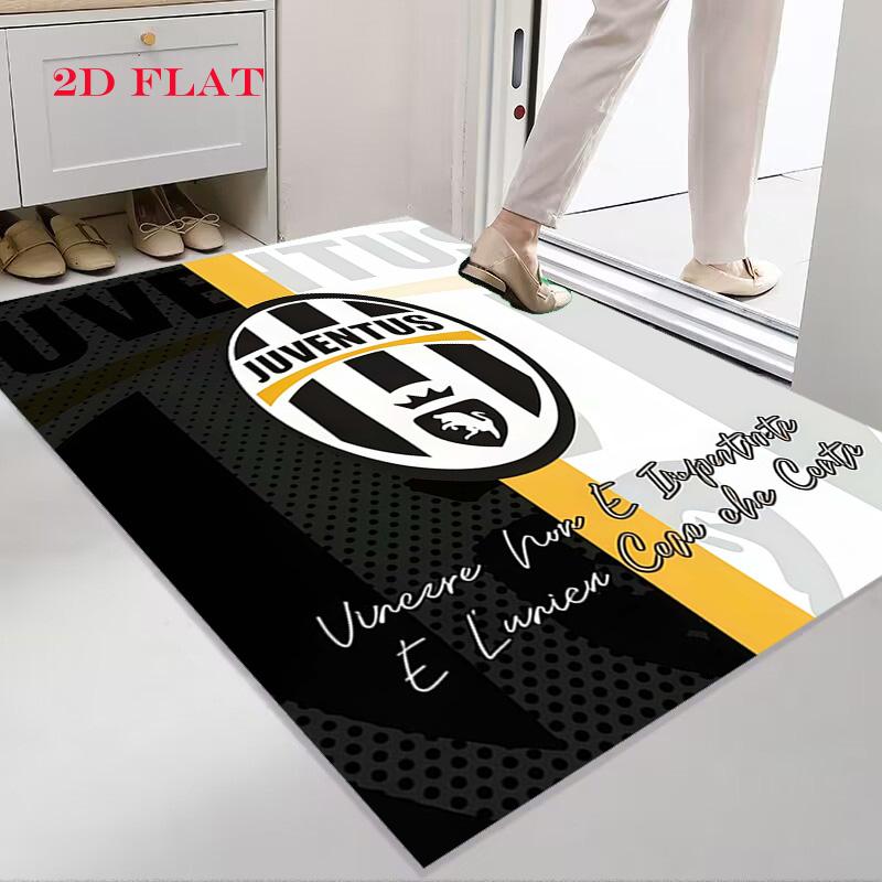 Tappeto Rug Juve per Soggiorno Camera da Letto Casa Decorazione Divano, Tappetino Antiscivolo per Giochi Bambini