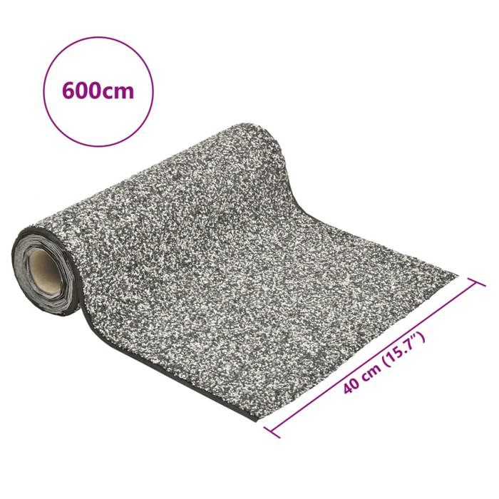 Rouleau de revêtement de pierre - vidaXL - 600x40 cm - Couleur gris - Matériau durable - Design naturel