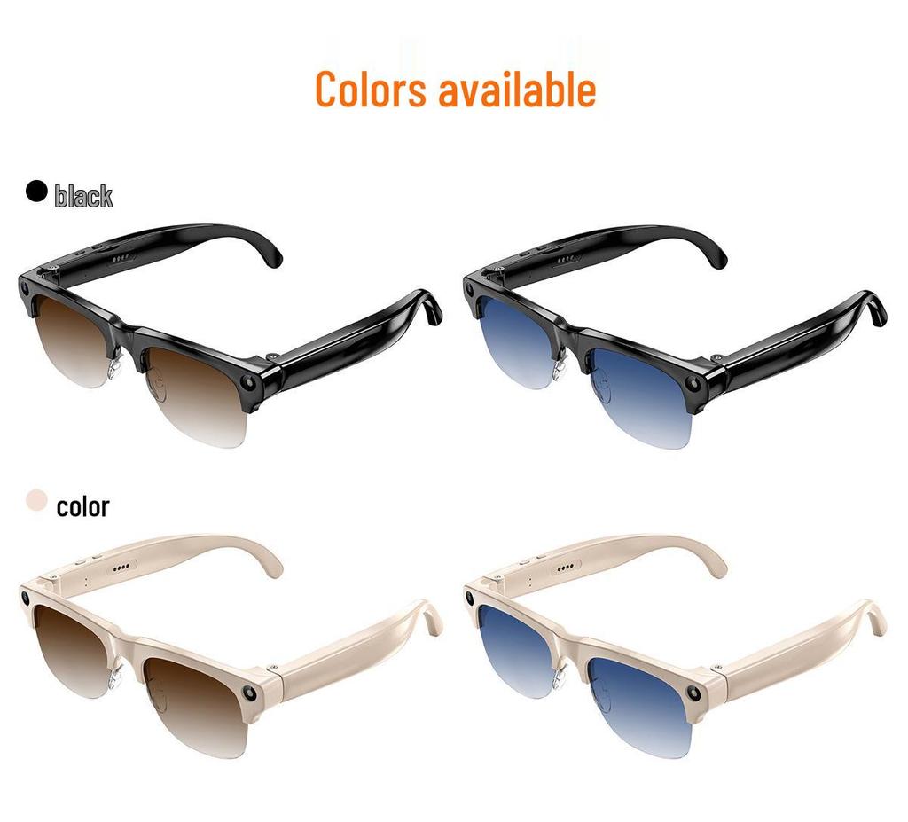 Smart AI Glasses: 800W HD Video Recording, Sports Bluetooth, Translation, with Camera Functionality