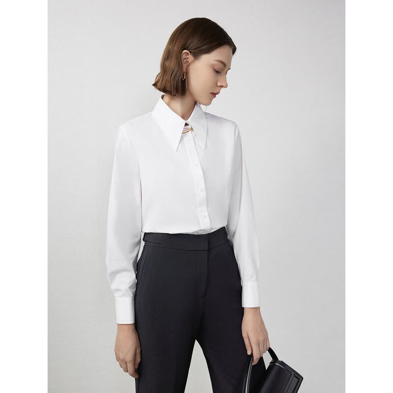 Women's French Style Long Sleeve Commuter Blouse