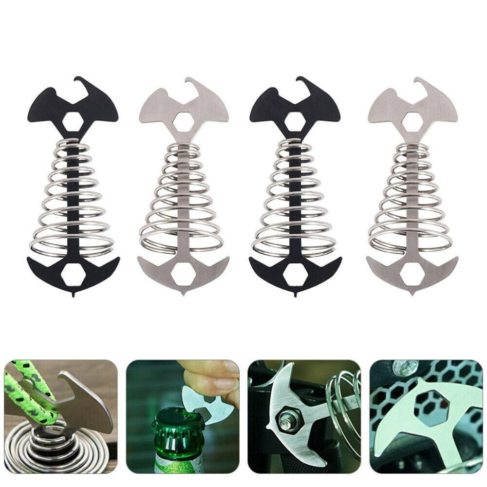 

Wind Rope Fastener Deck Stakes Camping Tent Hooks Fixed Nails Spring Fishbone Anchor Tent Pegs