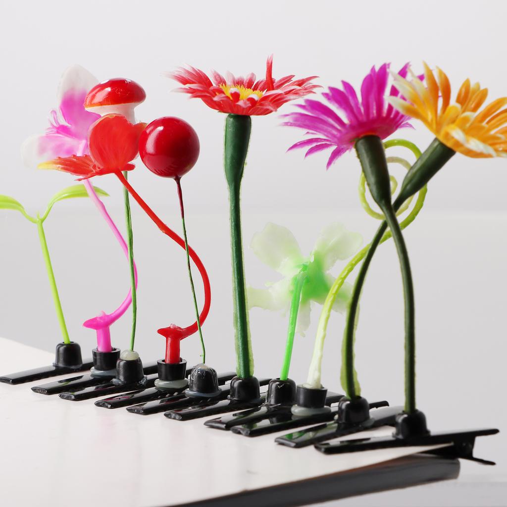 Lovely Plant Bean Sprout Hair Clips Hairpins Cosplay Headwear Flower Side Clip Party Wedding Cute Hair Accessories