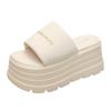 Fashion 8CM Casual Wedge Slippers for Women New Summer Non Slip Platform Sandals Woman Open Toe Comfortable Female Chunky Beach Slippers