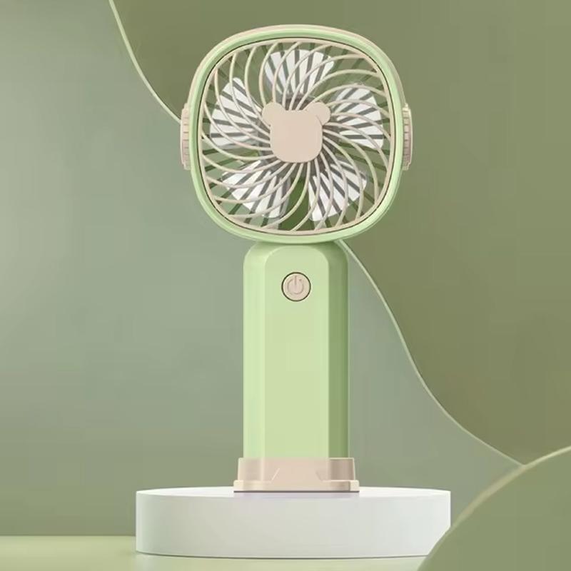 New Handheld Portable Mini Fan USB Rechargeable Multi-function Fan with Mobile Phone Holder Function for Office and Dormitory