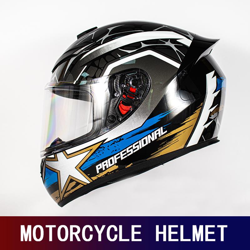 DOT certified motorcycle helmet for men and women in winter personalized safety Four Seasons Knight motorcycle full helmet cruis