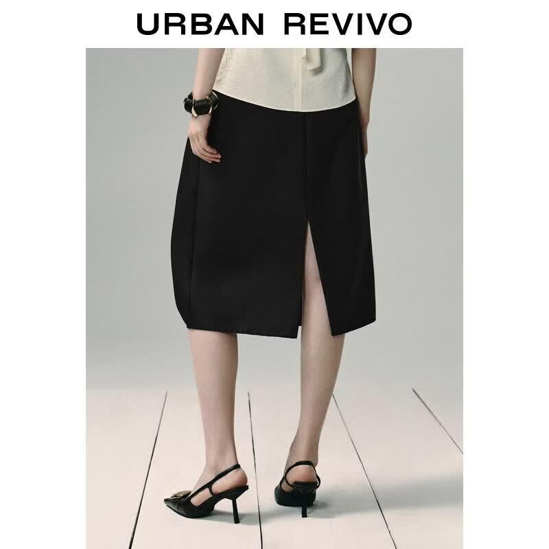UR Urban Series Women's Irregular Pleated Midi Skirt