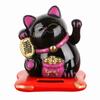 Mini Fortune Cat Figurine Solar Powered Waving Hand Cat Ornaments  Car Decor