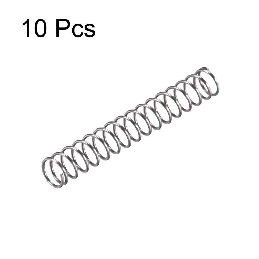 10Pcs Stainless Steel Compression Spring 6mm OD Telescopic Spring  Shop and Home Repairs