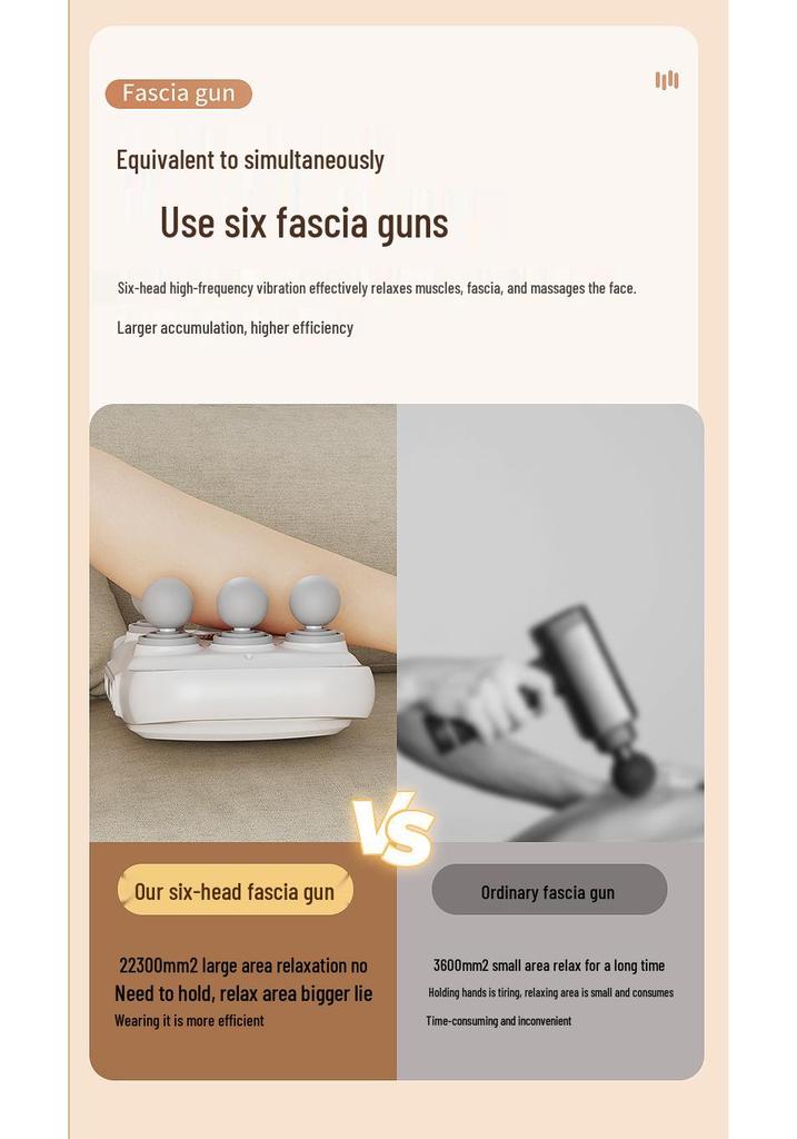 Smart Electric Fascia Massage Gun: 22 Heads, 9 Modes for Muscle Relief and Relaxation