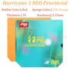 Genuine DHS Hurricane 3 NEO Provincial Table Tennis Rubber Professional Tacky Ping Pong Rubber with Orange Sponge
