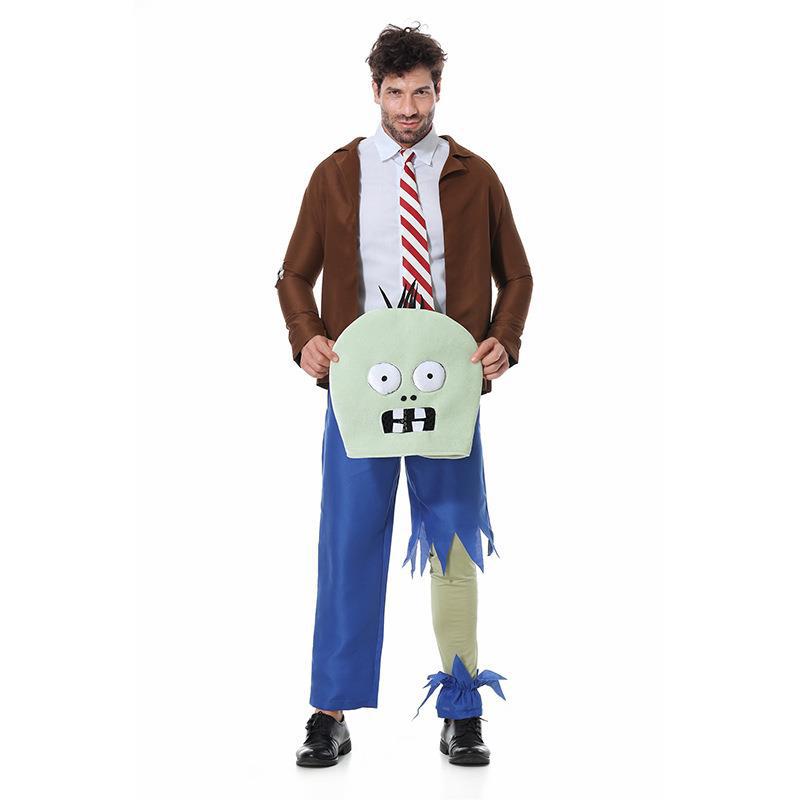 Costume Genitore-Figlio Bambine Adulto Halloween Piante contro. Bambola Umanoide Zombie Costume Cosplay Costume per Performance Teatrale