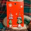 Hot Sale New Christmas Pendant Earrings Cartoon Diamond Alloy Christmas Earrings Series